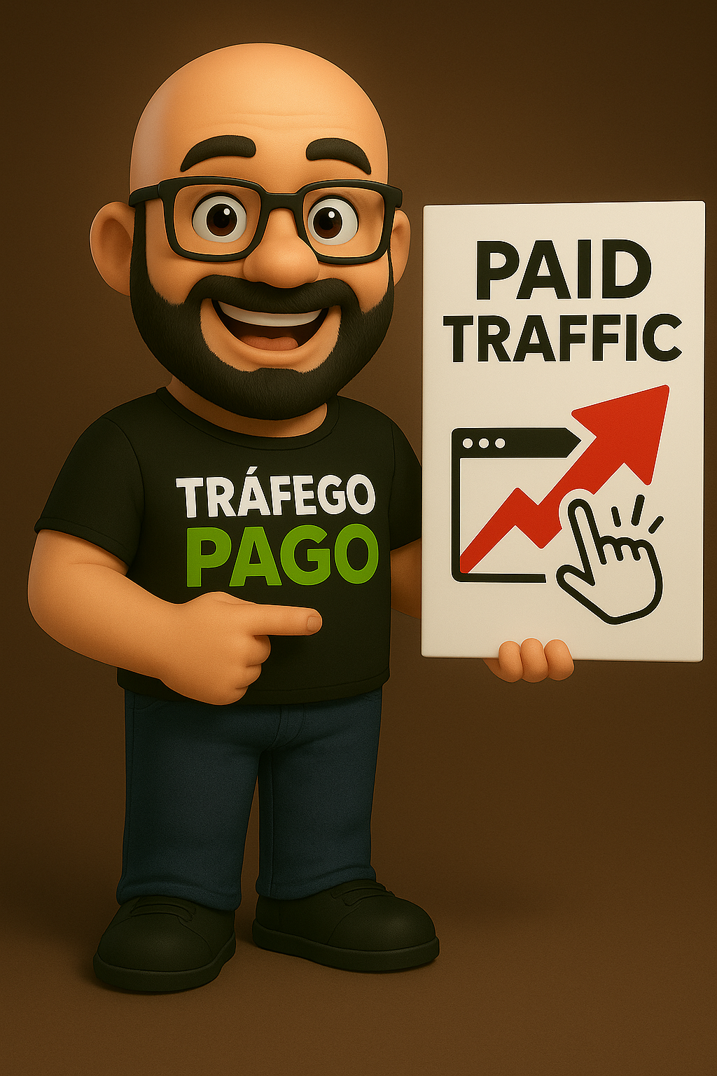 ilustração de tráfego pago